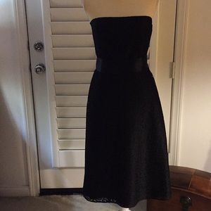 Donna B. Taylor Strapless Black Lace Dress